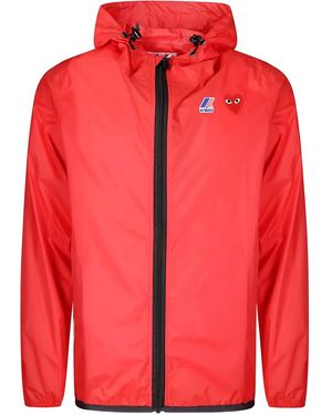 COMME DES GARÇONS PLAY K-Way Jacket - Red