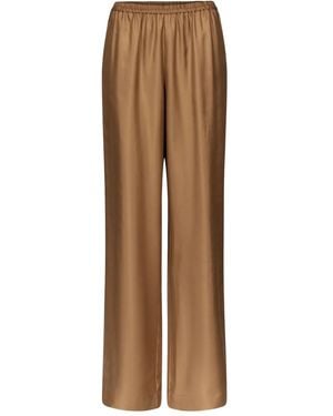 Loulou de Saison Alera Lds Elasticated-Waistband Trousers - Brown