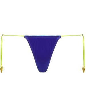 Maison Close Mini String Bikini Bottoms - Purple