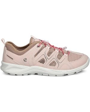 Ecco Terracruise Mesh-Panelled Lace-Up Sneakers - Pink