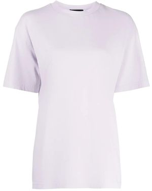 we11done Logo-Print Cotton T-Shirt - Purple