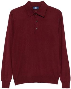 Fedeli Polo Con Bottoni - Rosso