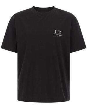C.P. Company ロゴプリント Tシャツ - ブラック