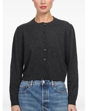 Allude ボタン カーディガン - ブラック