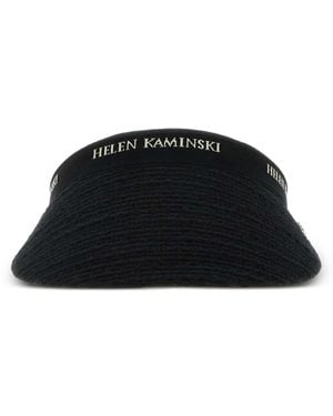Helen Kaminski Logo-Band Visor Hat - Black