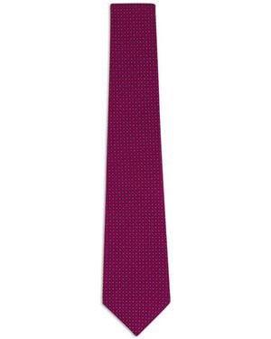 Kiton Pajarita Con Estampado Micro - Morado