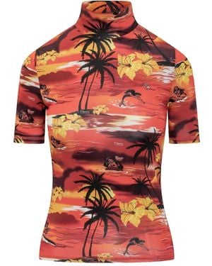 Coperni Tropical T-Shirt - Rot