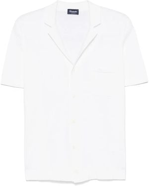 Drumohr Ribbed Shirt - White