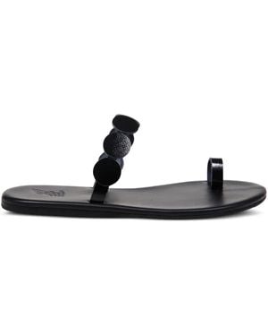 Ancient Greek Sandals Flache Calisto Sandalen - Schwarz