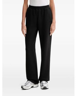Guess Habi Logo-Embroidered Track Trousers - Black