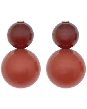 Jennifer Behr Cara Beaded Earrings - Red