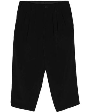 Yohji Yamamoto テーパード テーラードパンツ - ブラック