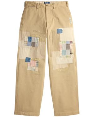 Polo Ralph Lauren Pantalon À Design Patchwork - White