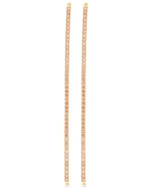 Elisabetta Franchi Crystal-Embellished Drop Earrings - White