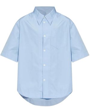 Ami Paris Pocket Short-Sleeve Shirt - Blue