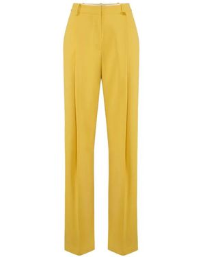 Elisabetta Franchi Wide Trousers - Yellow