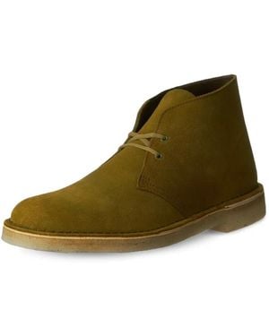 Clarks Desert Suede Boots - Green