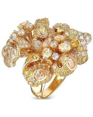 Anabela Chan 18Kt Vermeil Bloomingdale Diamond Ring - Metallic
