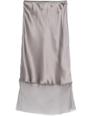 THE GARMENT Catania シルクパネル スカート - グレー