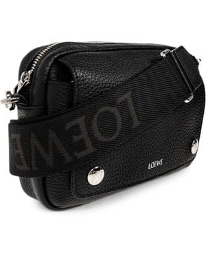 Loewe Borsa Messenger Pebble Piccola Anni 2020 - Nero