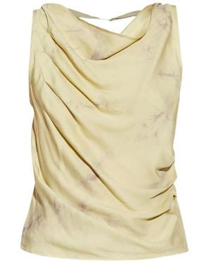 Samsøe & Samsøe Draped Sleeveless Blouse - Natural