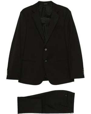 Giorgio Armani Completo Monopetto Con Revers Classici - Nero