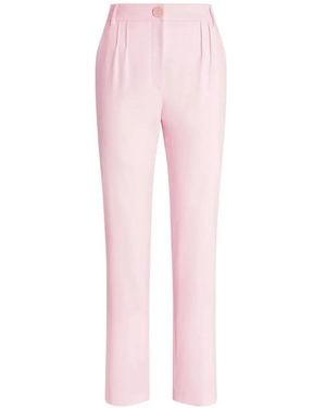 Genny Pleat-Detail Pants - Pink