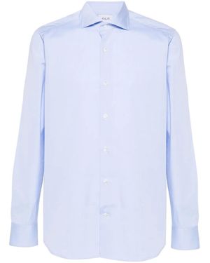 D4.0 Twill Cotton Shirt - Blue