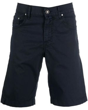 Jacob Cohen Cotton Logo-Patch Chino-Shorts - Blue