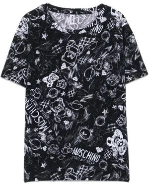 Moschino Graphic-Print T-Shirt - Black