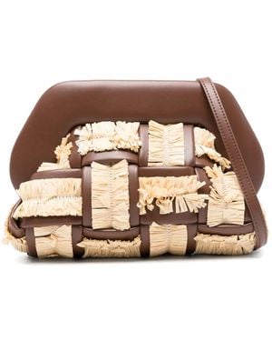 THEMOIRÈ ラフィア ショルダーバッグ - ブラウン