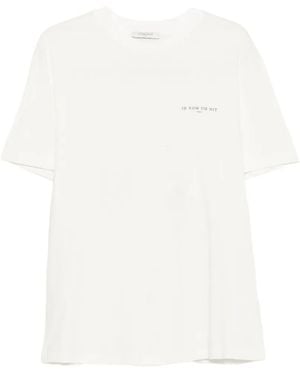ih nom uh nit Pearl Roses Graphic-Print T-Shirt - White