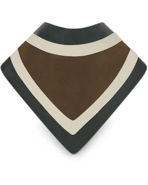 RETORI Bandana Con Design Color-Block - Marrone