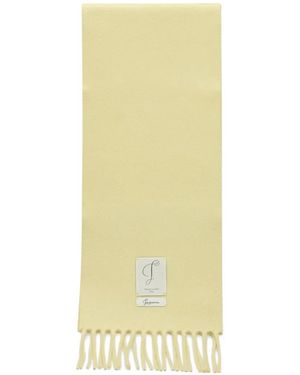 Jacquemus Écharpe The Cavallo Avec Étiquette Logo - Jaune