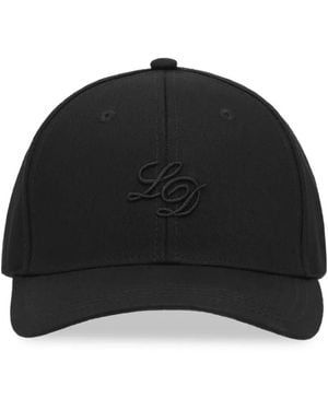 Les Deux Logo-Embroidered Baseball Cap - Black