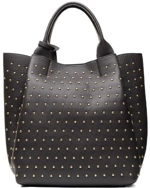 Poche Paris Sac Cabas À Détails De Clous - Noir