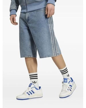 adidas Firebird Adicolor Denim Shorts - Blue