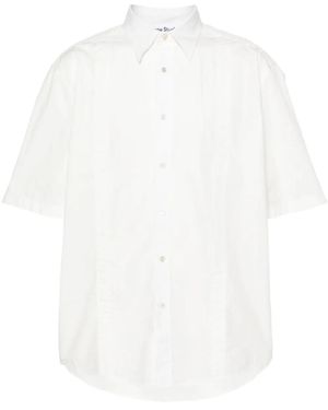 Acne Studios Katoenen Overhemd Met Gestikt Detail - Wit