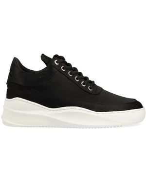 Filling Pieces Zapatillas con logo bordado - Negro