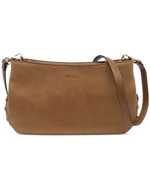 Liu Jo Medium Microfiber Crossbody Bag - Brown