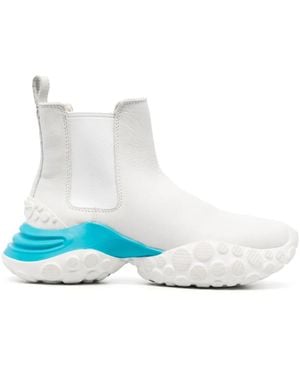 Camper Mars Chunky-Sole Leather Boots - Blue