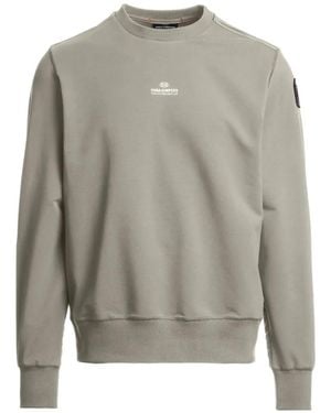 Parajumpers Fergus Logo-Patch Crew-Neck Sweatshirt - Gray