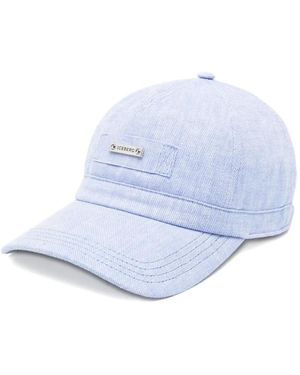 Iceberg Logo-Plaque Cap - White