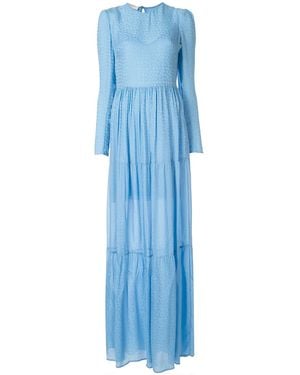 Philosophy Di Lorenzo Serafini Jacquard Print Dress - Blue