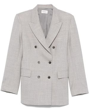 P.A.R.O.S.H. Double-Breasted Blazer - Gray