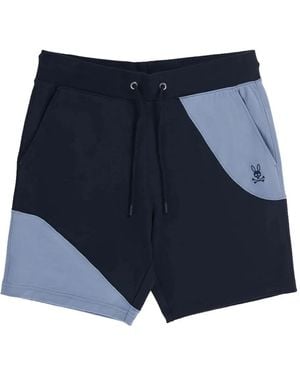 Psycho Bunny Short À Taille À Lien De Resserrage - Bleu