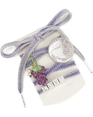Golden Goose Grape-Motif Beaded Shoe Laces - White