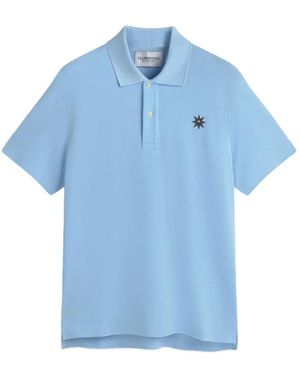 LES HÉRITIERS Chest-Detail Polo Shirt - Blue