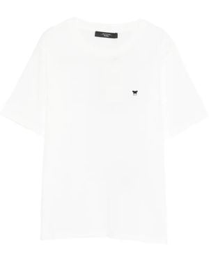 Weekend by Maxmara Logo-Detail T-Shirt - White
