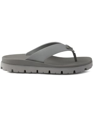 Prada フラットサンダル - グレー